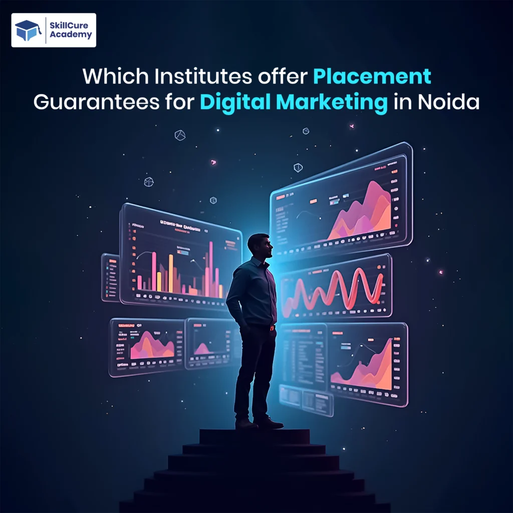 Which institutes offer placement guarantees for digital marketing Course in Noida