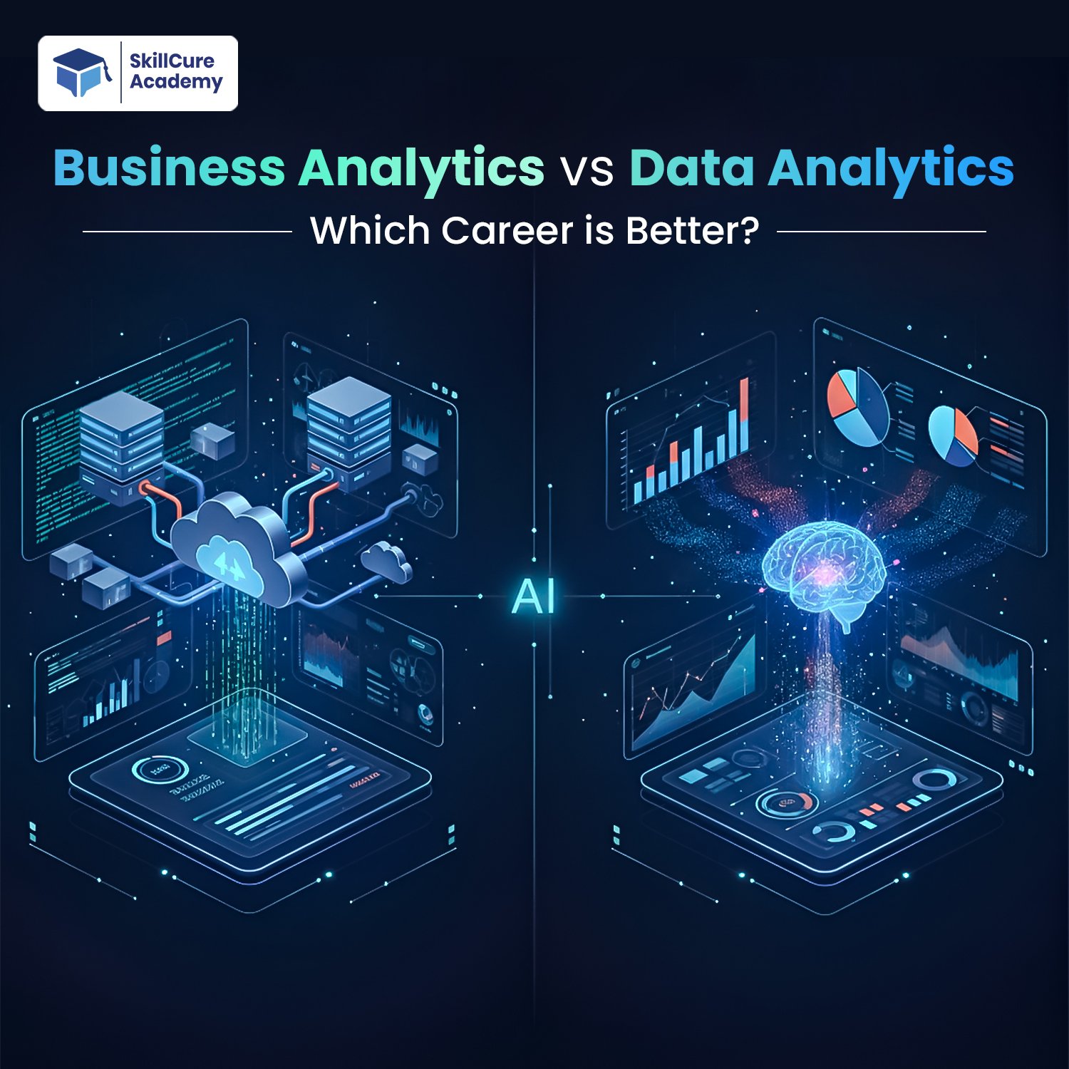 Data Analytics Vs Developer Business Analytics vs Data Analytics: Which Career is Better in 2026?